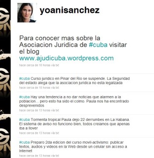para - #ciberchivatoscastristas manipulan en twiter a @yoanisanchez para que no se hable de los problemas en #cuba Yoani5